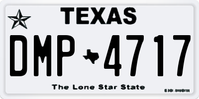 TX license plate DMP4717