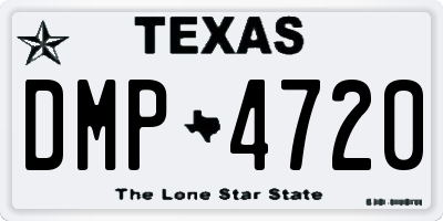 TX license plate DMP4720