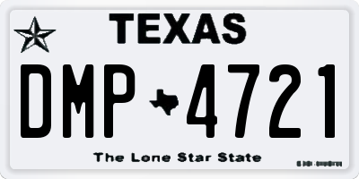 TX license plate DMP4721