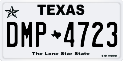 TX license plate DMP4723
