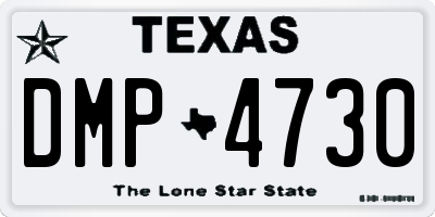 TX license plate DMP4730