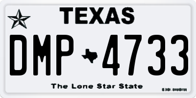 TX license plate DMP4733