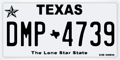 TX license plate DMP4739