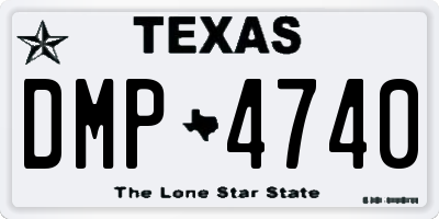 TX license plate DMP4740