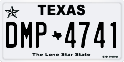 TX license plate DMP4741