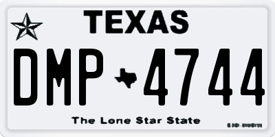 TX license plate DMP4744