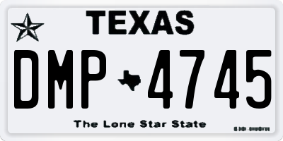 TX license plate DMP4745