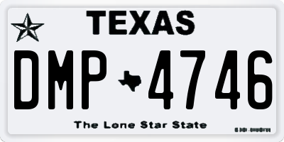 TX license plate DMP4746