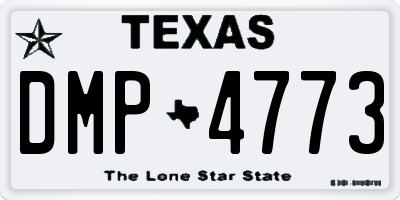 TX license plate DMP4773