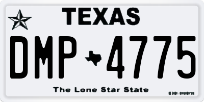 TX license plate DMP4775