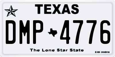 TX license plate DMP4776