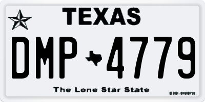 TX license plate DMP4779