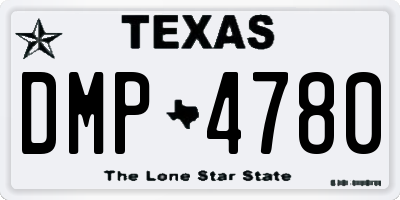 TX license plate DMP4780