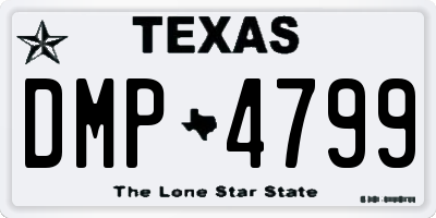 TX license plate DMP4799