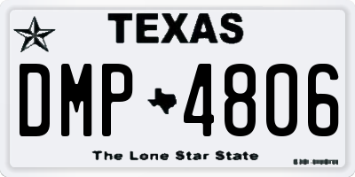 TX license plate DMP4806
