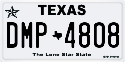 TX license plate DMP4808