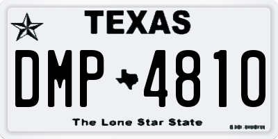TX license plate DMP4810