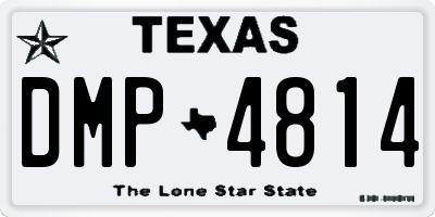 TX license plate DMP4814