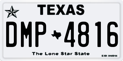 TX license plate DMP4816