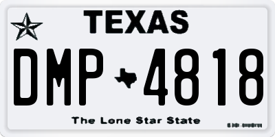 TX license plate DMP4818