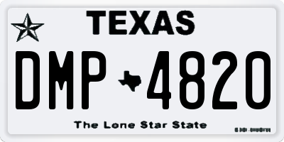 TX license plate DMP4820
