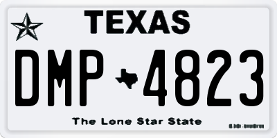 TX license plate DMP4823