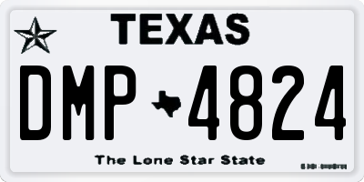TX license plate DMP4824