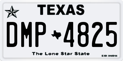 TX license plate DMP4825