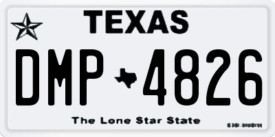 TX license plate DMP4826
