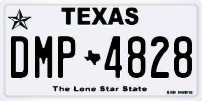 TX license plate DMP4828