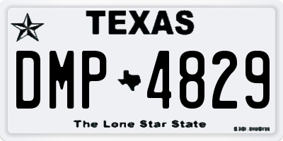 TX license plate DMP4829
