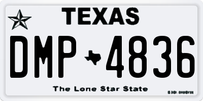 TX license plate DMP4836
