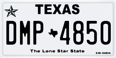 TX license plate DMP4850