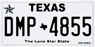 TX license plate DMP4855
