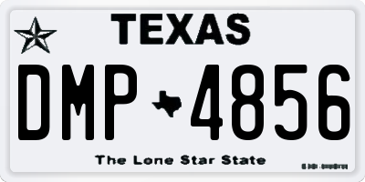 TX license plate DMP4856