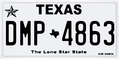 TX license plate DMP4863