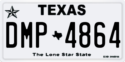TX license plate DMP4864