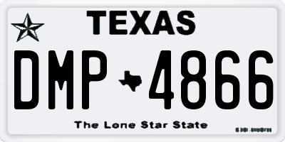 TX license plate DMP4866