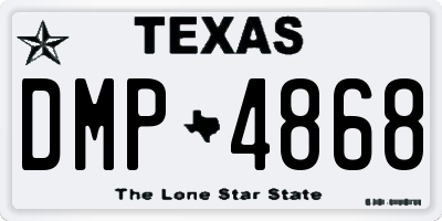 TX license plate DMP4868