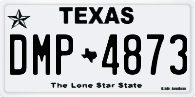 TX license plate DMP4873