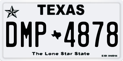 TX license plate DMP4878