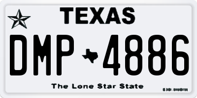 TX license plate DMP4886