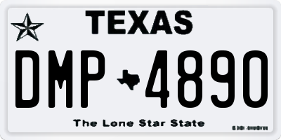 TX license plate DMP4890