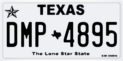 TX license plate DMP4895