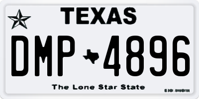 TX license plate DMP4896