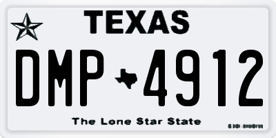 TX license plate DMP4912