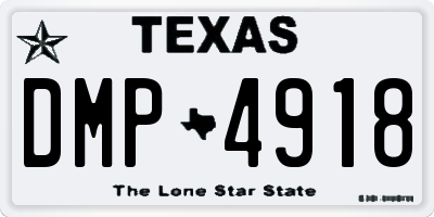 TX license plate DMP4918
