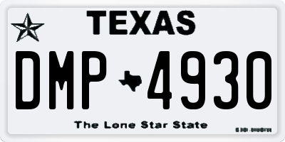 TX license plate DMP4930