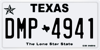 TX license plate DMP4941