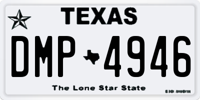 TX license plate DMP4946